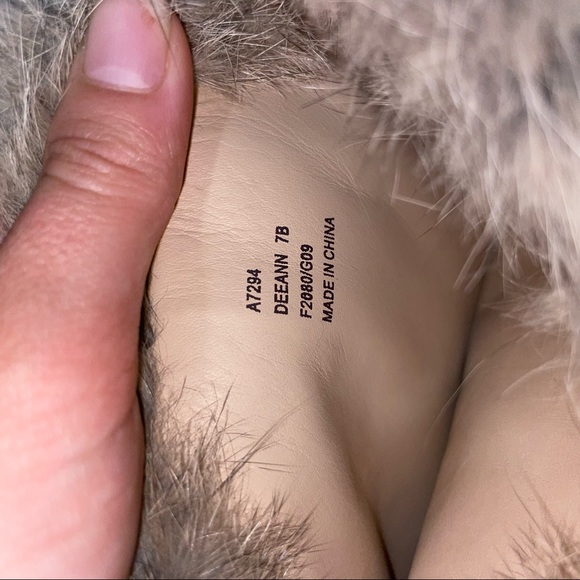Tan Coach Fur Winter Boots - Picture 7 of 7